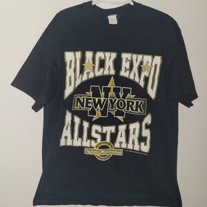 90s Black Expo New York Allstars T-Shirt Men's Size XL Junior Mafia ATL 1997 USA